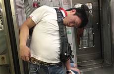 standing sleeping japanese train