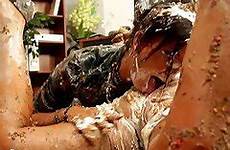 messy food fight amateur girls