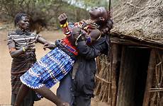 kenya tribal wedding women traditional ceremony tribe village takes pokot young goats away inside place dowry girl struggle still scroll