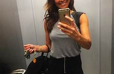 sykes melanie selfies her she fitness rippling six pack shows biceps selfie flaunted workout gym kit another left also instagram