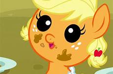 pony little baby gif applejack friendship magic gifs mlp cute tumblr animated apple jack giphy filly cake