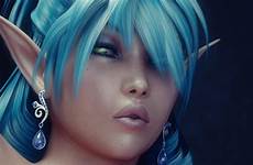 blue elf wallpaper elves hitmanx3z hair 3d fantasy girl anime eyes green wallpapers deviantart day daz wood female hd backgrounds