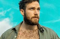 bearded scruffy hunks chest shirtless muscular anatomy