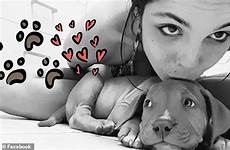 dog peanut butter woman her accused pet kemmis bethany disturbing act lick genitals involving queensland animal pictured letting