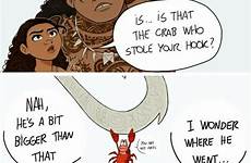 moana disney memes funny pixar comic comics mermaid jokes little crab crossover meme tamatoa quotes love tumblr cartoon meets character