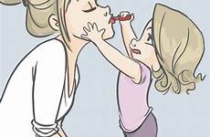 mom comics mother drawings problems motherhood makeup everyday her illustrates four