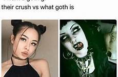 goth big gf tiddy memes 9gag tfw girls gothic