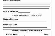 detention slip teacher