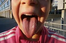 tongue girl flickr girls big gagdaily fun funny