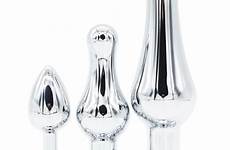 sex women toy anal stainless men toys 3pcs domi dildo plug butt crystal jewelry steel colors