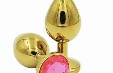 anal plug butt sex gold toys stainless steel lot pcs increase medium game size