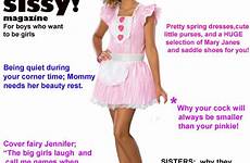 sissy magazine first issue captions girl boy gynarchy sissies favorite freakden cartoons coming her december help