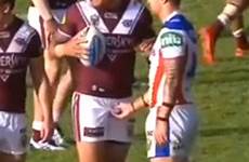 rugby grabbing his crotch grabs genitals viral teammate goes