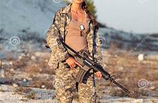 soldier female camouflage gun young dressed cute israeli military army beautiful chicks