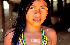 panama young embera indian alamy chagres national park stock