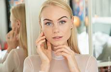 nancy wow girls blonde model ukrainian women eyes pornstar wallpaper blue face portrait indoors reflection depth field wallhere