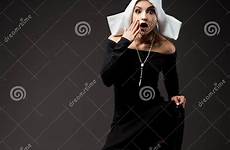 nun stockings dreamstime shocked