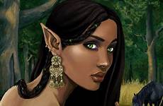 elf dark elves skin female hair deviantart fantasy skinned girl fairy elve google character portraits dnd trolled fukked aka snoop