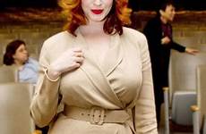 christina hendricks nude mad men curves outfits dress sexy busted women joan size dresses coat ladies plus her bigger character