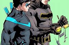 batman robin nightwing dick grayson bruce wayne family love yaoi titans comic bat dc saved tumblr batfamily not richard drawing