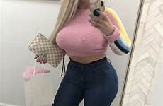thick sexy big selfies women pink girl sweater jeans hot brunette choose board