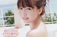 yua mikami asiachan scan popcorn honey shoulders bangs bare blunt headdress crown close text magazine hair japanese