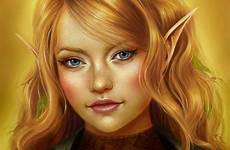 elf female elves blonde gnome fantasy character portraits sun pretty dnd hair portrait face characters faces girl halfling woman eyes