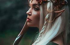 makeup elves elven fairy crown elfa woodland warrior stunning sternzeichen basierend bist hexe deinem feminine flowers looks photoshoot carrere tia