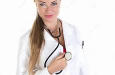 doctor blonde female background white preview