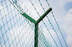 wire barbed pvc security used boundary green protect fencing coated steel iron enforce highway generally barrier railway grass etc colors