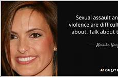 sexual violence assault domestic quote hargitay mariska talk quotes difficult things them topics prev next anyway