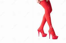 heels legs red fetish high isolated stockings concept female christmas year sexy preview