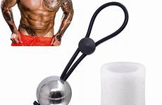 penis ball stretcher weight male extender ring strap enlarger silicone diameter sponge
