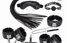 bdsm bondage blindfold handcuffs set toy pcs gag restraint whip nipple clamp fetish erotic game sex