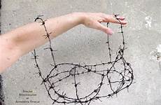 wire barbed sculpture bra etsy choose board