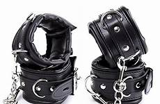 bdsm leather handcuffs cuffs bondage restraints ankle sex toys wrist padded soft hand pu fetish aliexpress shopped customers also