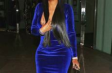 blac chyna slip nipple nip dress jenner kylie blue love her cut low women tit exposes rival lashed revealing scroll
