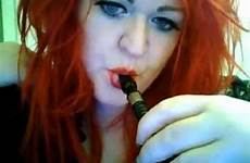smoking redhead fetish