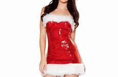 costume cane candy miss santa sexy mrs claus women