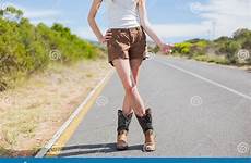 hitchhiking sexy woman