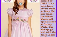 sissy girl toddler dresses baby protected humiliation ups pull adult babies wears pretty good diaper