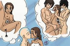 avatar airbender last hentai katara zuko aang jet comics bubbles thought toph tlab kissing rule34 foundry
