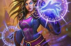 warcraft arcane magic illusionist hearthstone wow mage violet animacion gamepedia braddock artist karazhan rpg runes robes