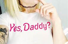 daddy yes girl shirt baby sexy crop women pink ddlg sissy abdl print short tshirt cotton tee original funny graphic