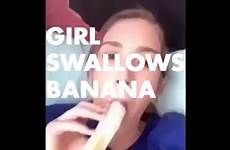 banana girl swallows camera