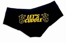 lets slutty cuddle panties funny sexy underwear bachelorette panty naughty lingerie womens gift party