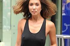 klass myleene nude braless vest loose tinted top her perfect low pokies cut she goes perky mother nothing left defined