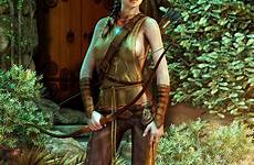 elf archer digital female fantasy cgsociety 3d wood hot women ranger walter dark choose board