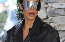kim kardashian sunglasses owens rick shield wearing plastic glasses reality big show films wears versace leather yournextshoes choose board women