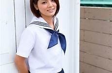 tsubasa akimoto japanese idol gravure school sexy short uniform girl student hairs fashion measurements cm